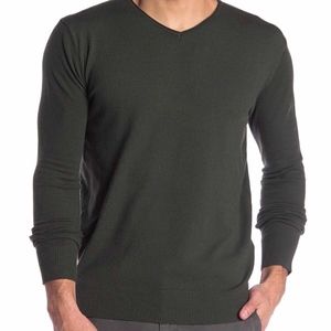 XRAY V-Neck Olive Sweater